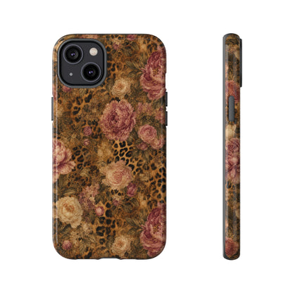 Leopard Floral Tough Case