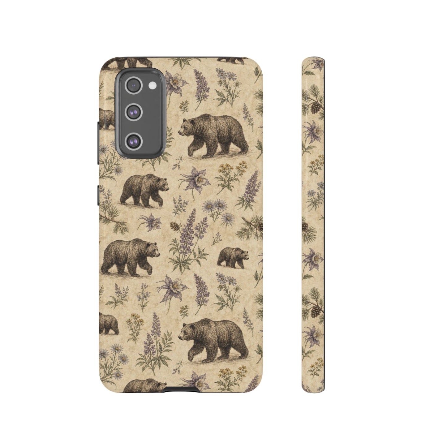 Floral Bear Tough Case