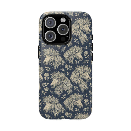 Floral Horses Tough Case