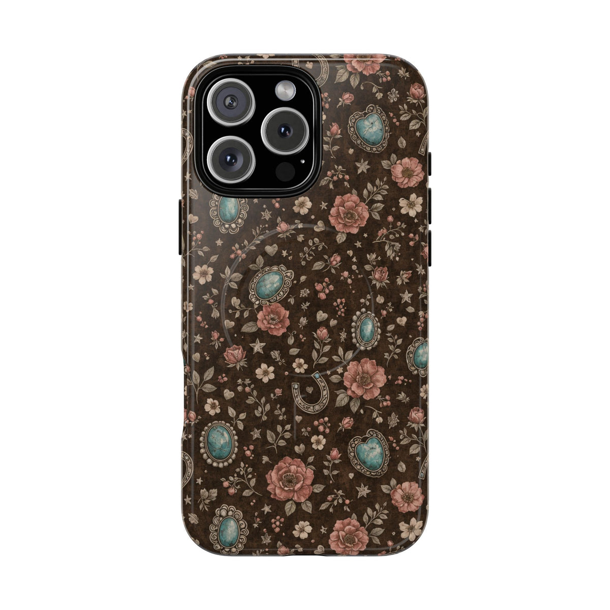 Turquoise Roses Magnetic Case