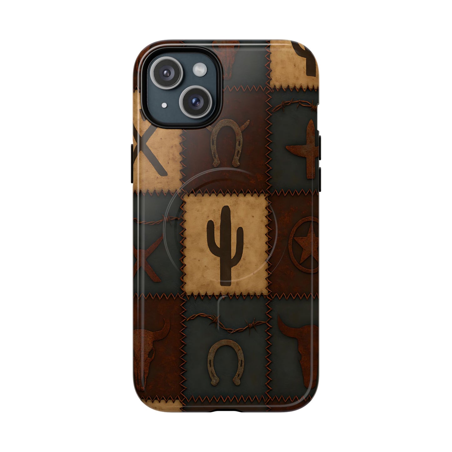 Western Icon Quilt Magnetic Case