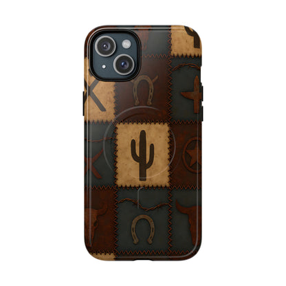 Western Icon Quilt Magnetic Case