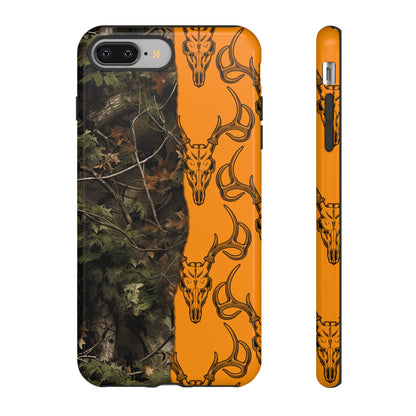 Camo Deer Skulls Orange Tough Case