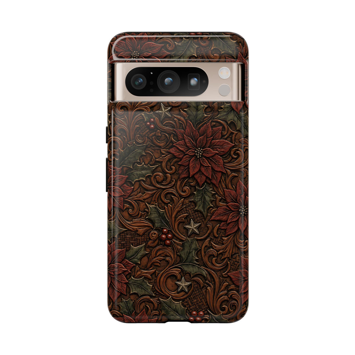 Tooled Poinsettia Tough Case