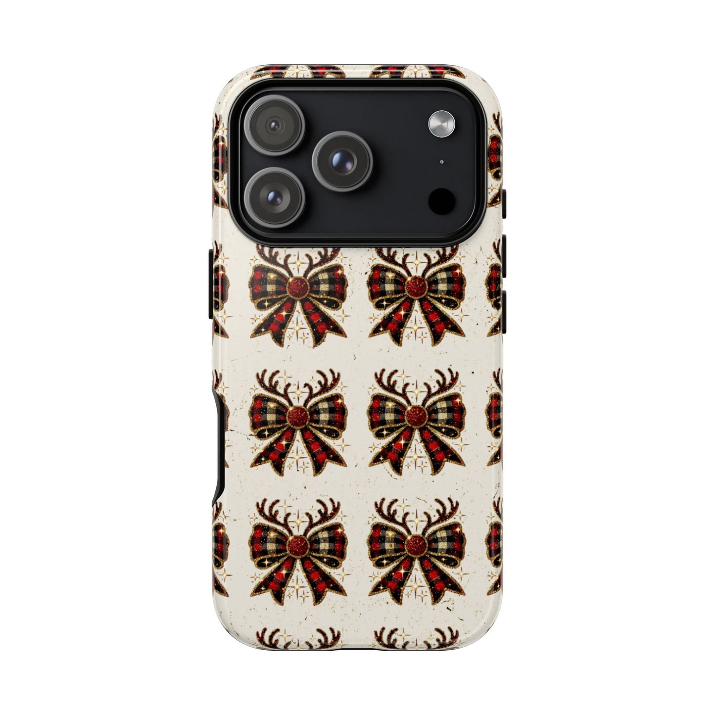 Christmas Antlers + Bows Tough Case