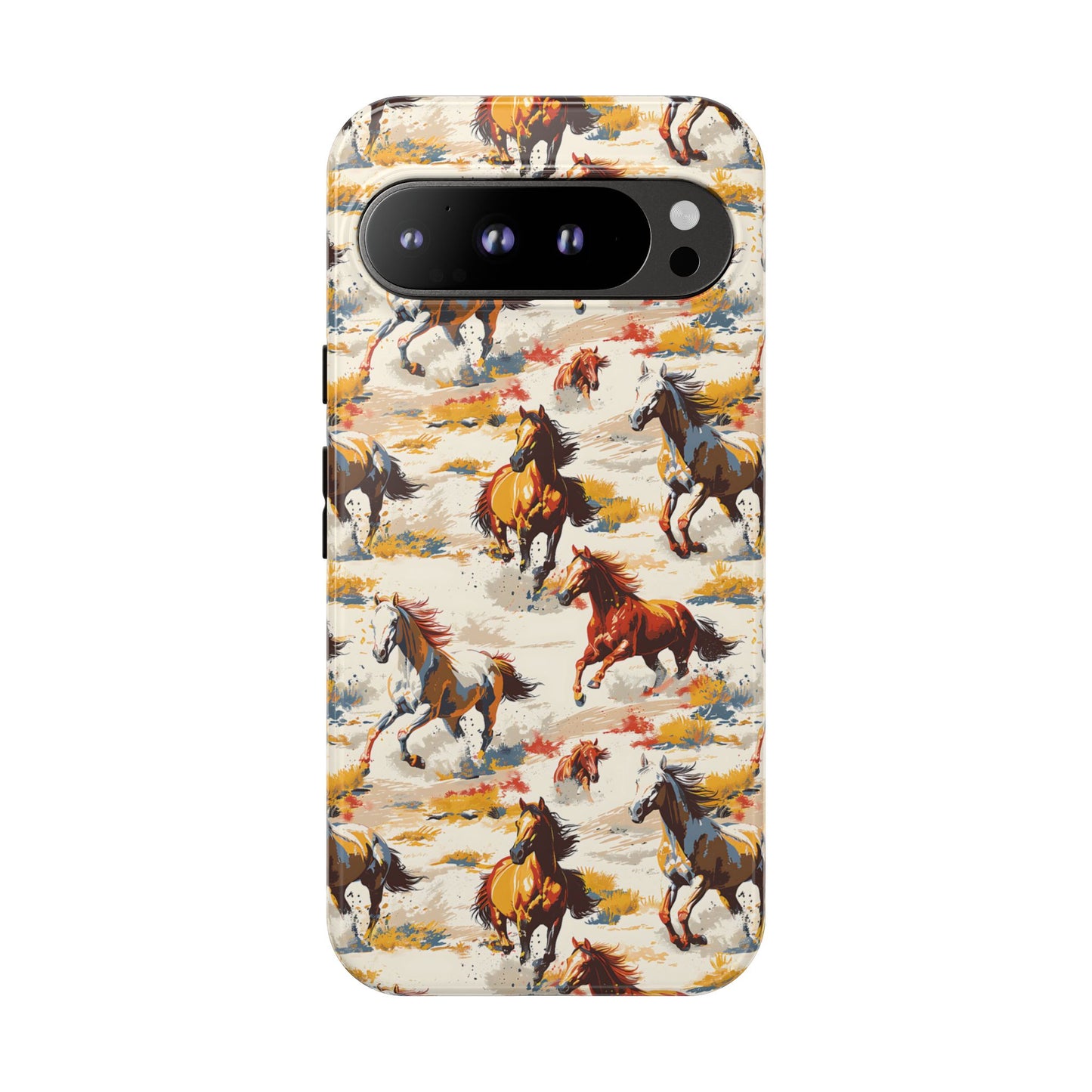 Painted Horses White Tough Phone Case