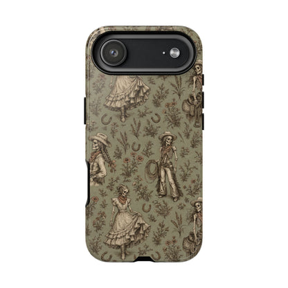 Skeleton Cowgirl Toile Tough Case