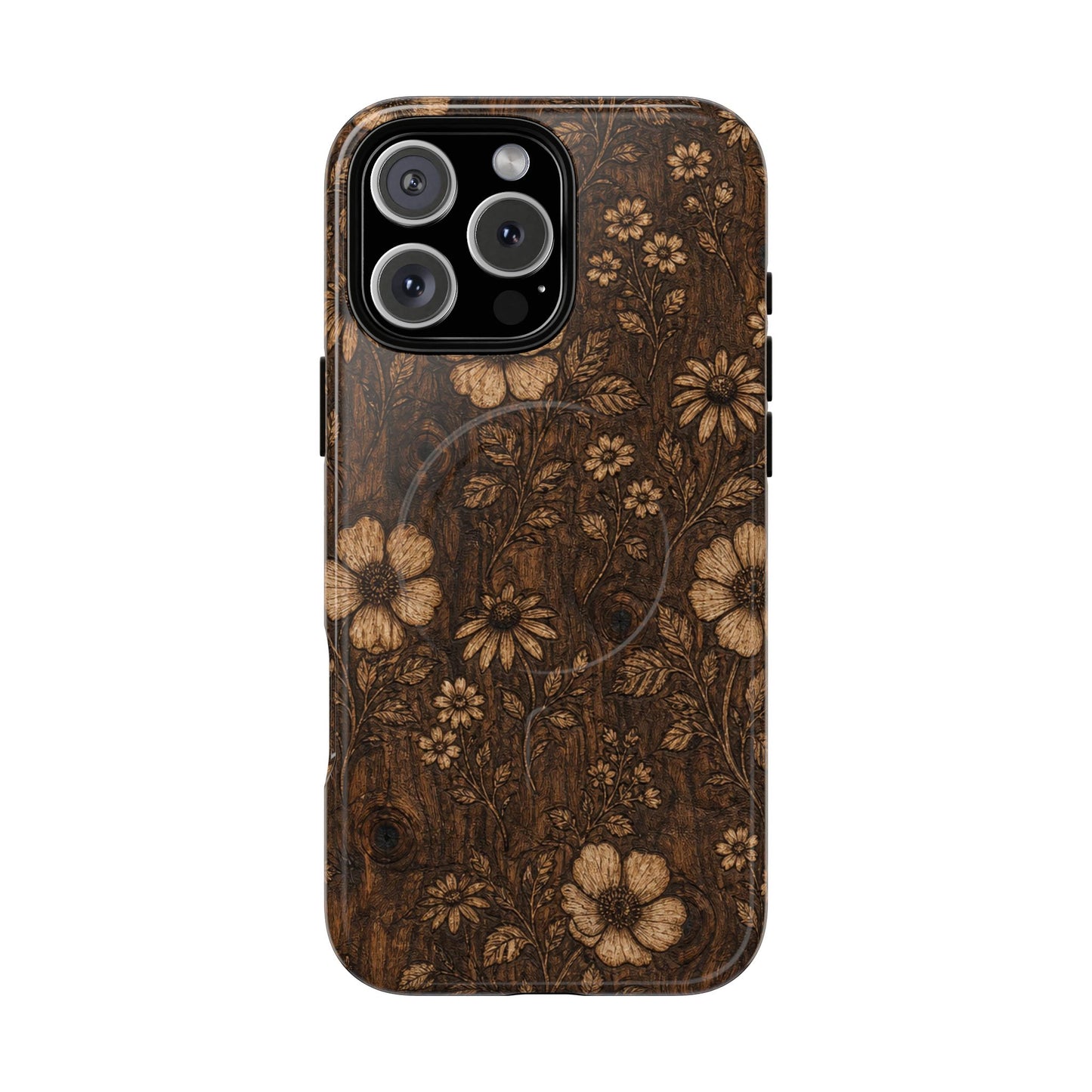 Floral Bark Magnetic Case