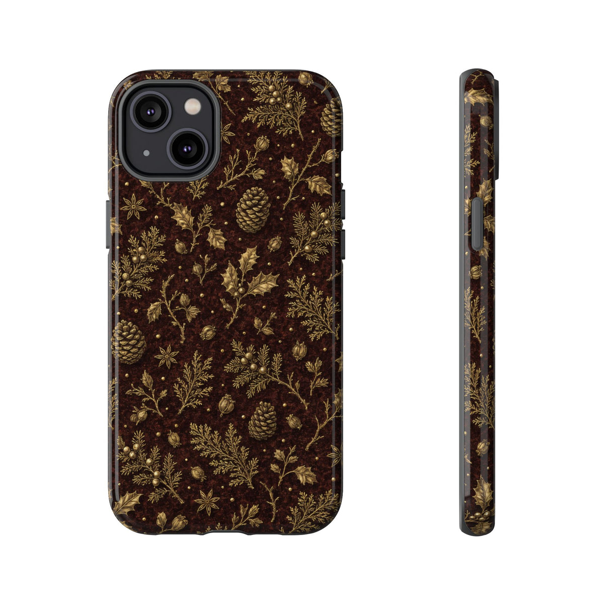 Brass Winter Botanicals Tough Case