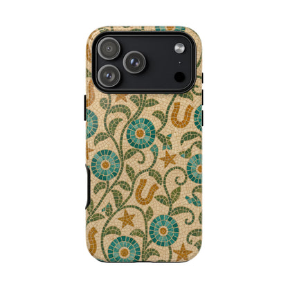 Turquoise Horseshoe Mosaic Tough Case