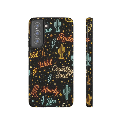 Neon Western Script Tough Case