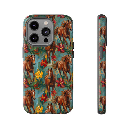 Oil Painted Horses Tough Case