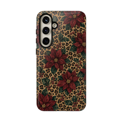 Leopard Poinsettia Tough Case