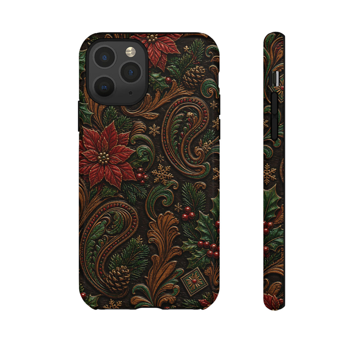 Carved Christmas Paisley Tough Case