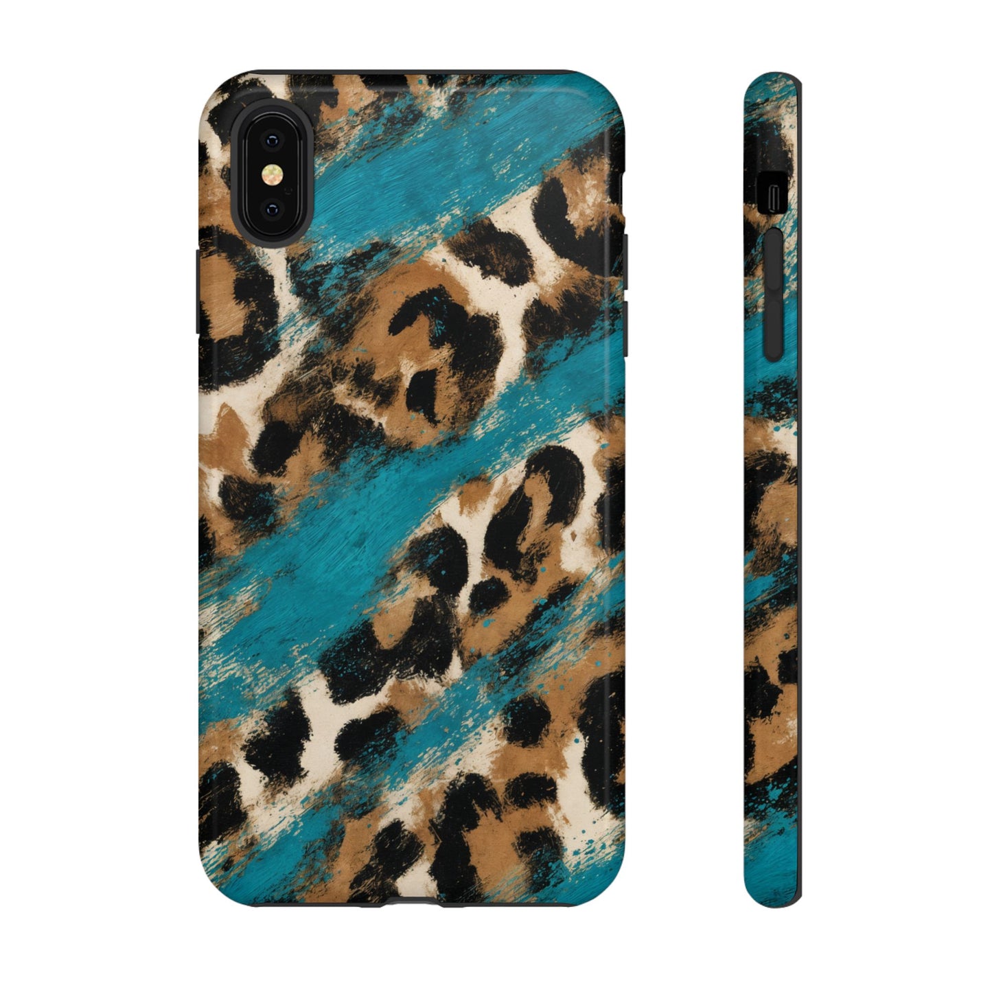 Turquoise Leopard Tough Case
