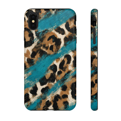 Turquoise Leopard Tough Case