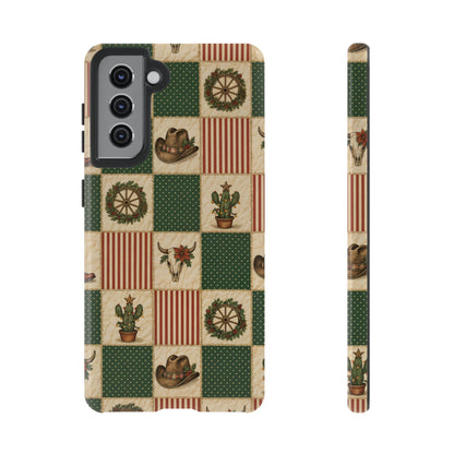 Western Christmas Sampler Tough Case
