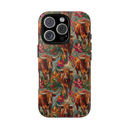 Painted Longhorns Tough Case