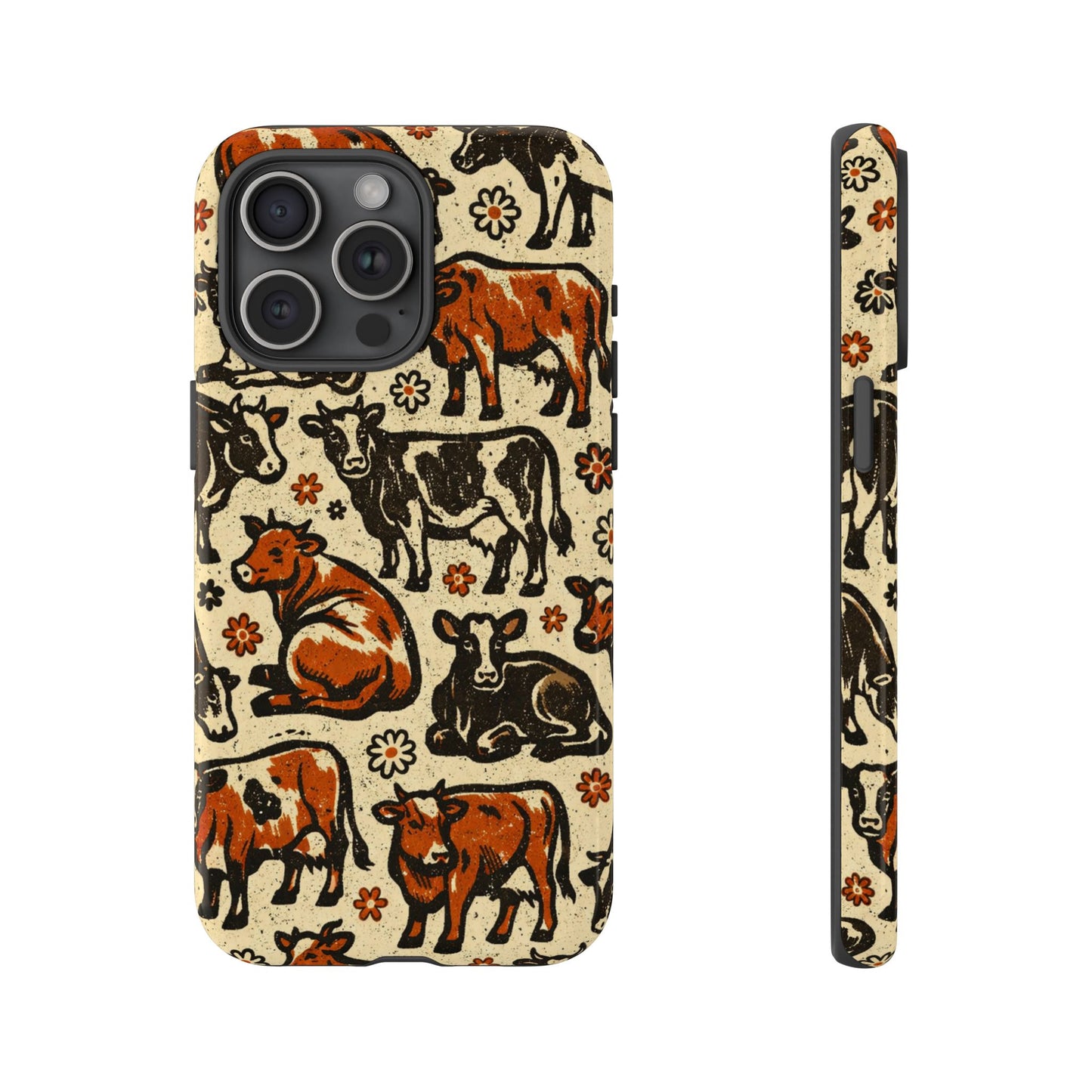 Retro Cows Tough Case
