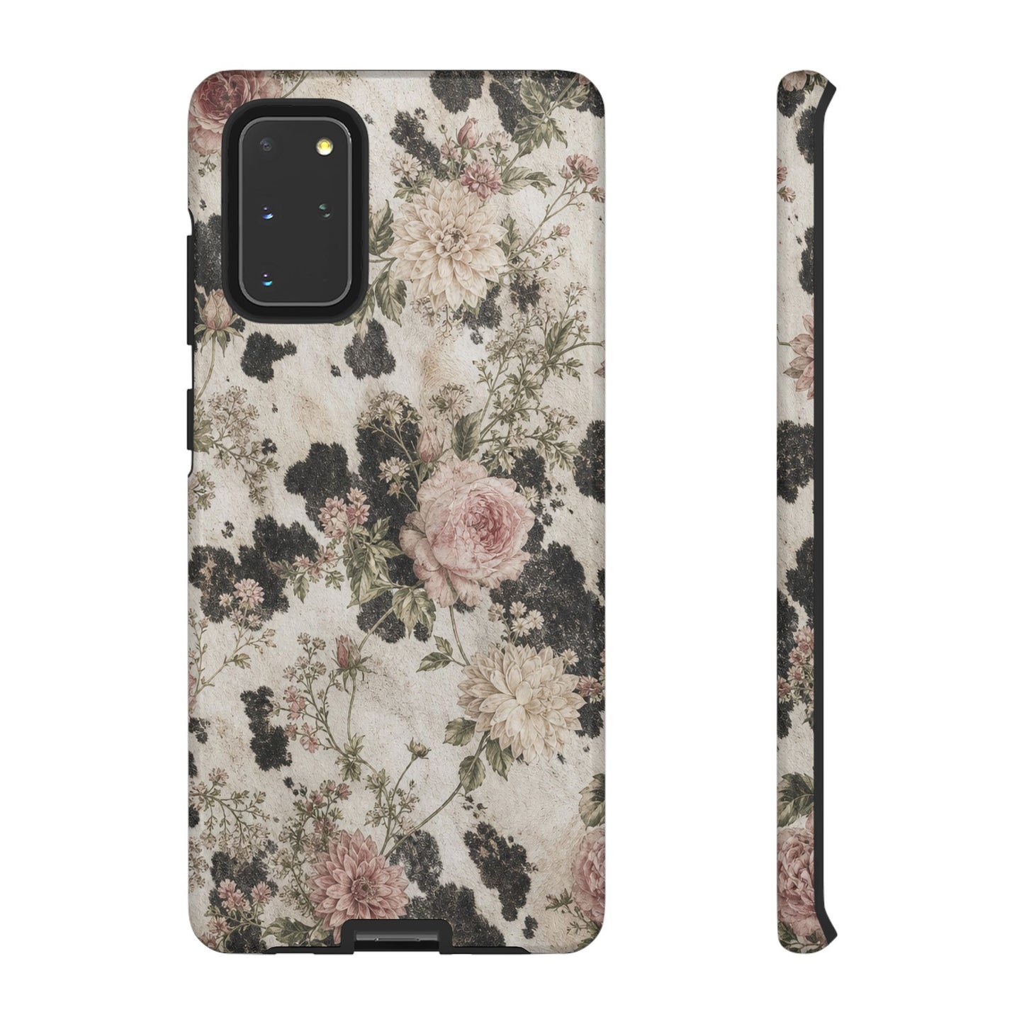 Floral Cowhide Tough Case