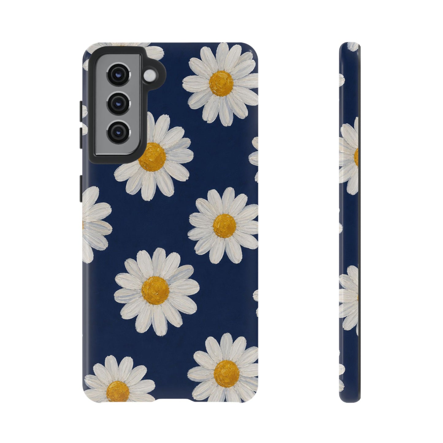 Navy Daisy Tough Case