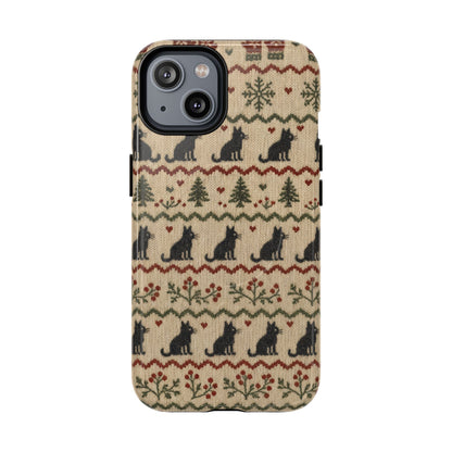 Black Cat Sweater Magnetic Case