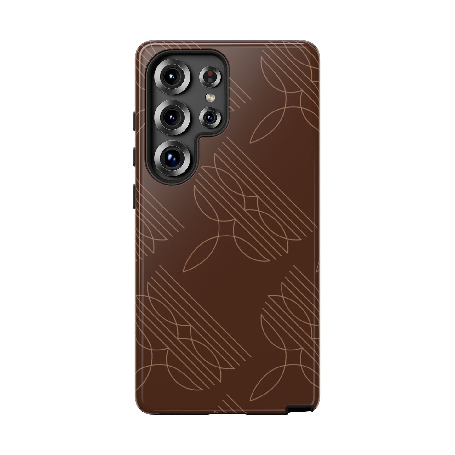 Boot Stitch Pattern Tough Phone Case-Brown