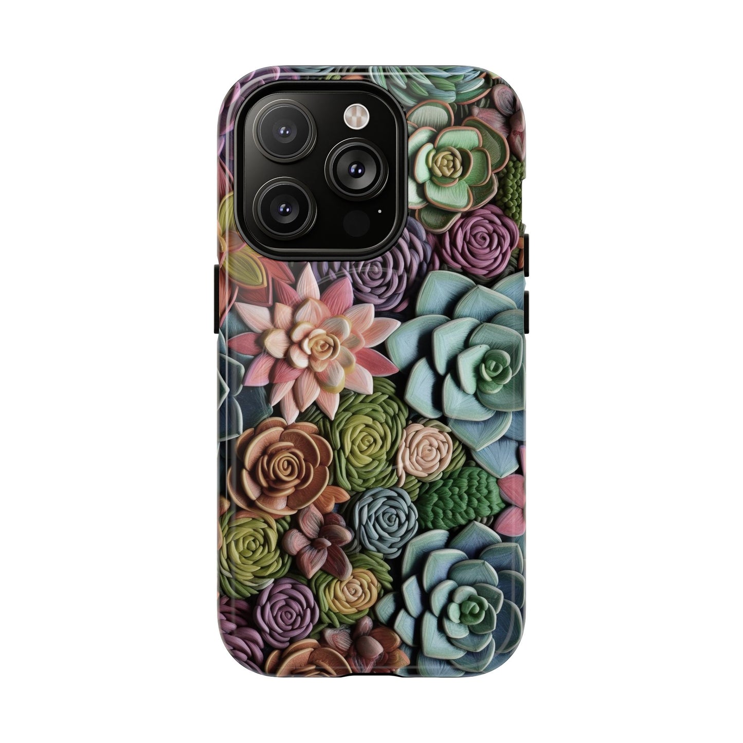 3d Succulent Flower Magnetic Case