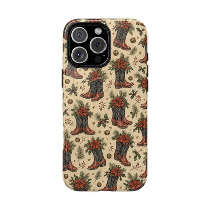 Poinsettia Boots Magnetic Case