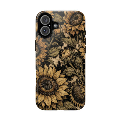 Cowhide Sunflowers Tough Case
