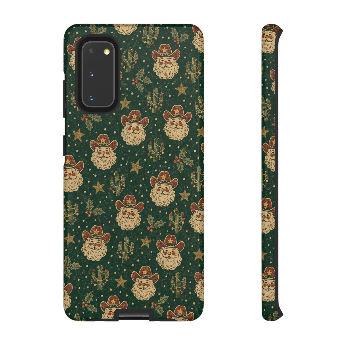 Santa Block Print Tough Case