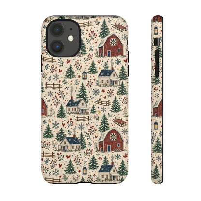 Snowy Farmstead Tough Case