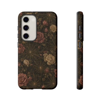 Spiderweb Rose Tough Case