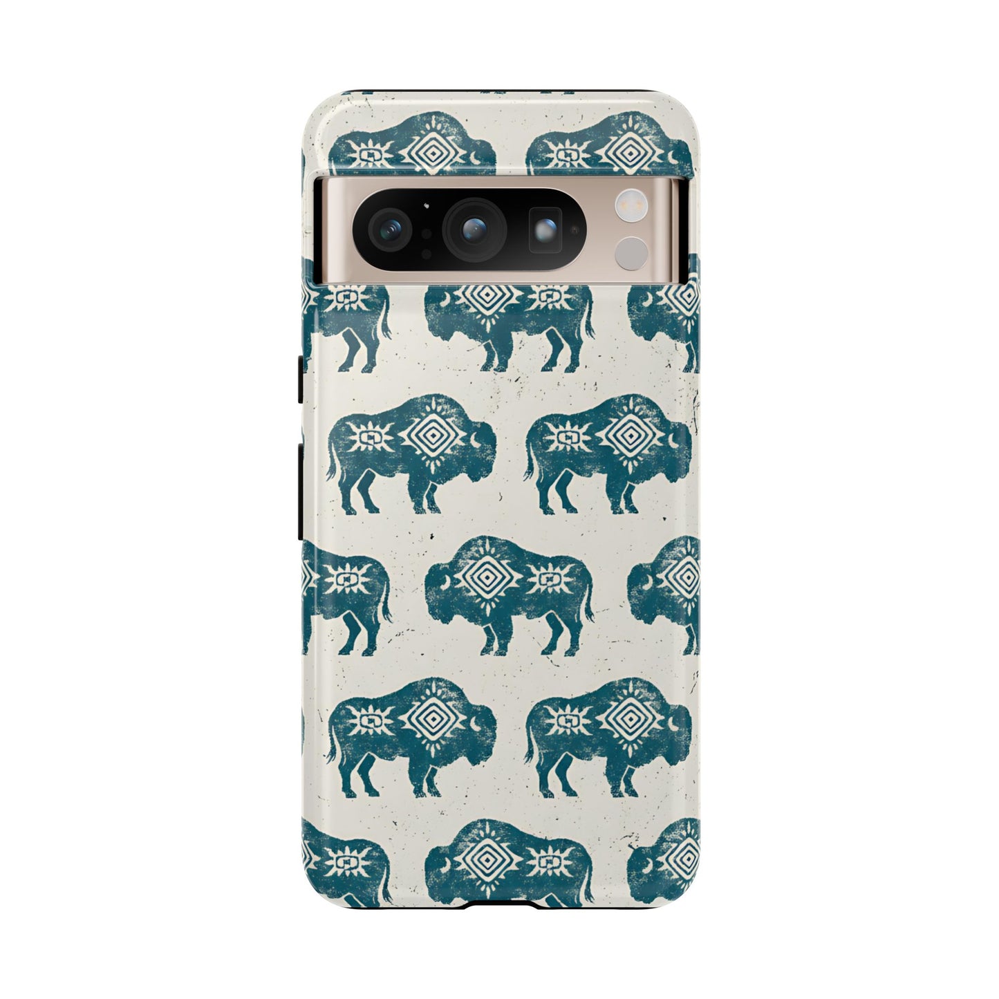 Teal Aztec Buffalo Tough Case