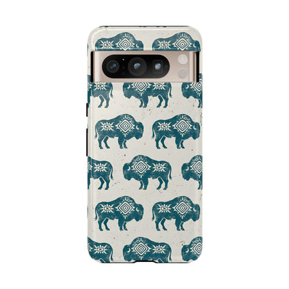 Teal Aztec Buffalo Tough Case