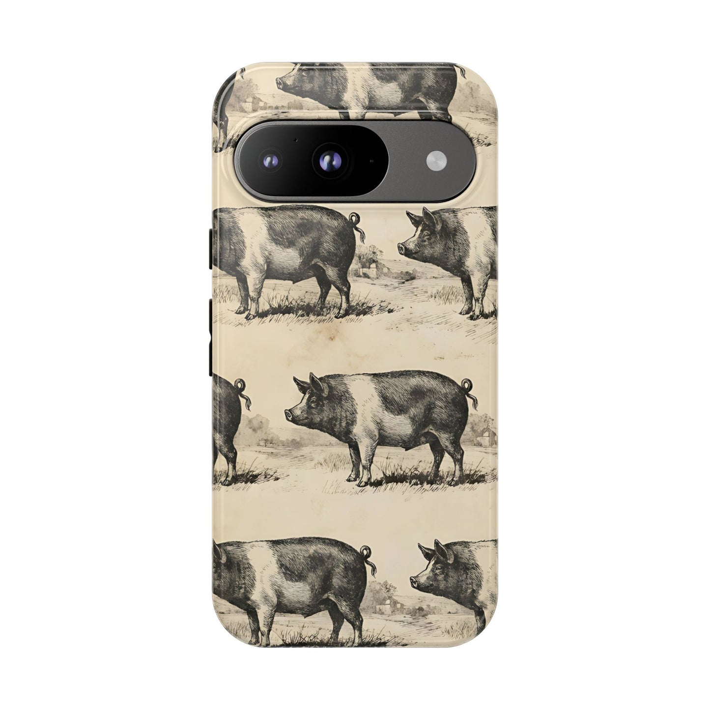 Vintage Pigs Tough Case