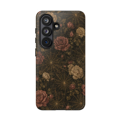Spiderweb Rose Tough Case