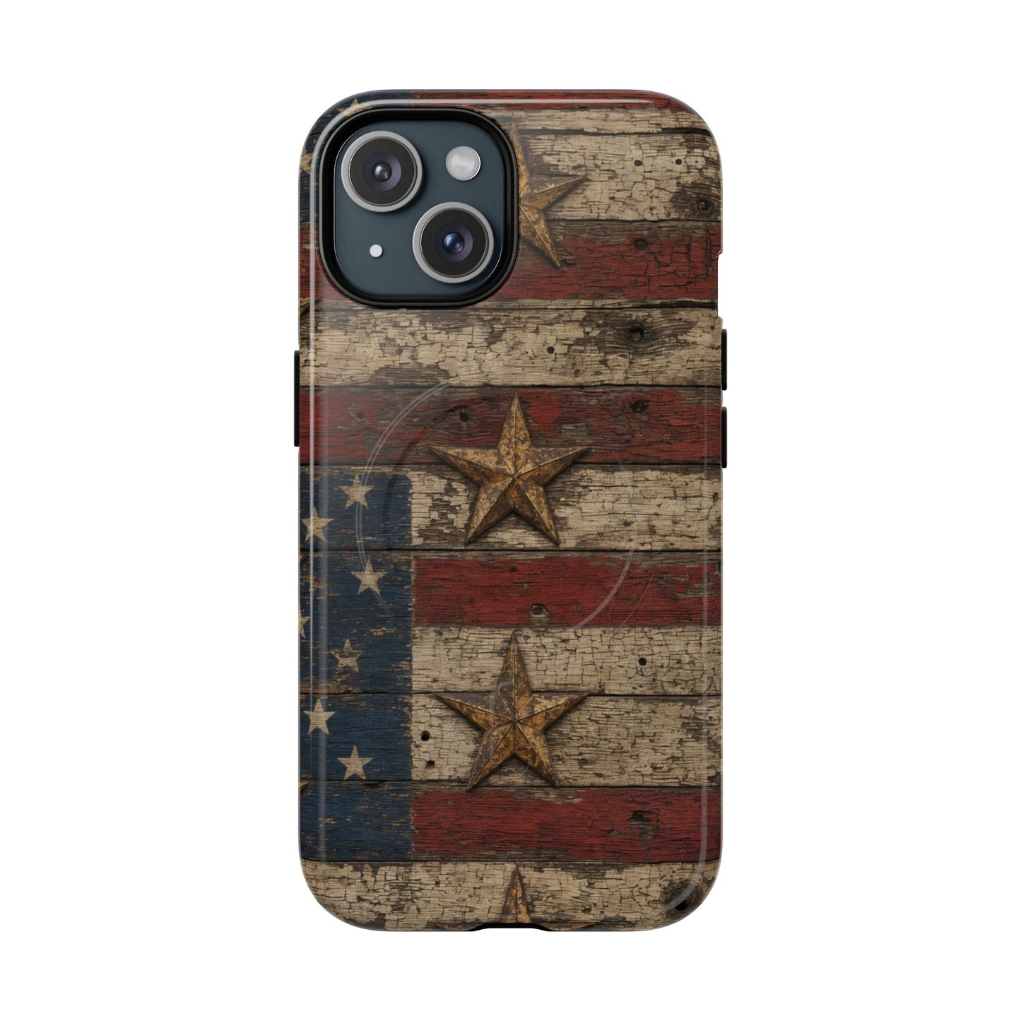 Patriotic Barn Stars Magnetic Case