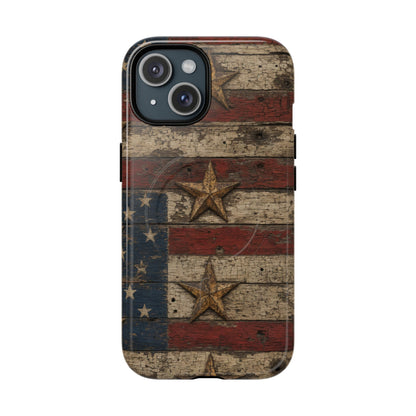 Patriotic Barn Stars Magnetic Case