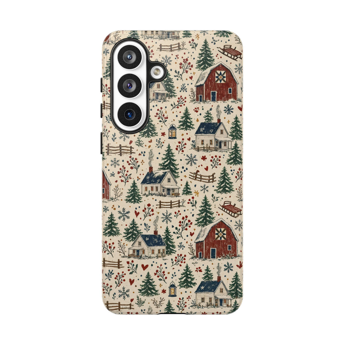 Snowy Farmstead Tough Case