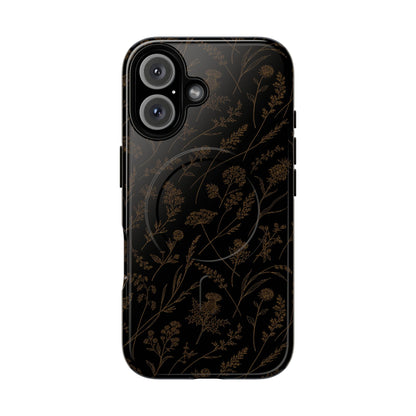 Gold Wildflowers Magnetic Case