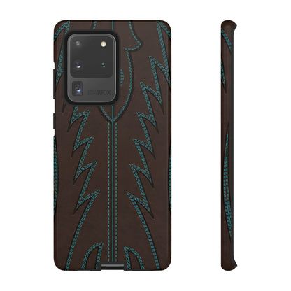 Boot Closeup Brown Turquoise Tough Case