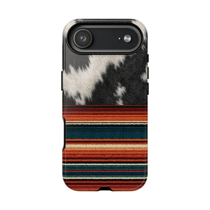 Cowhide + Serape Stripe Tough Case