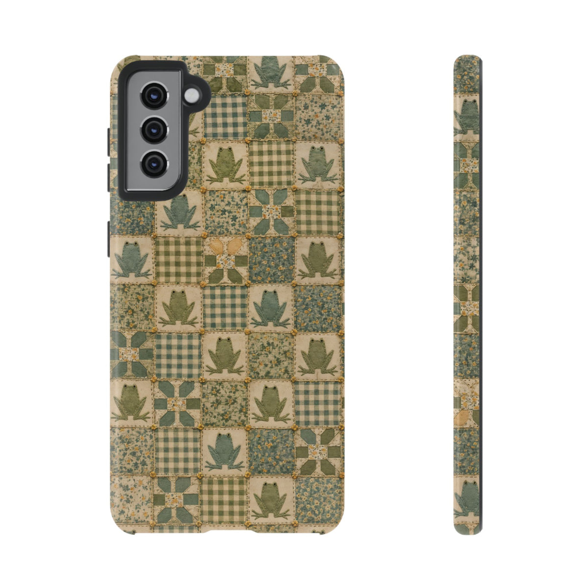Frog Quilt Tough Case