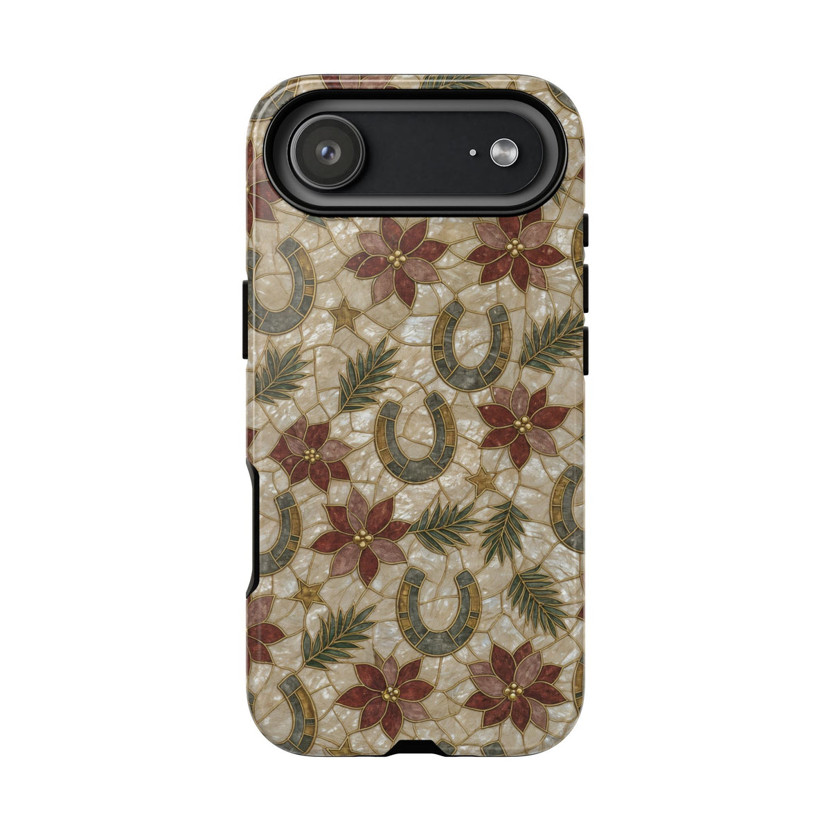 Pearl Horseshoe Poinsettia Tough Case