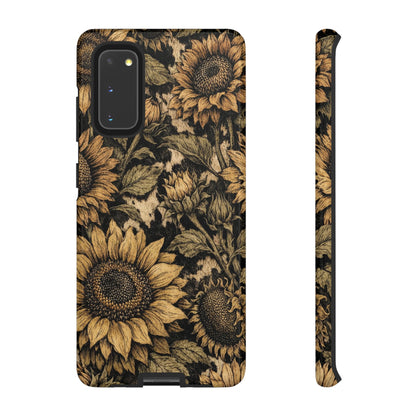 Cowhide Sunflowers Tough Case