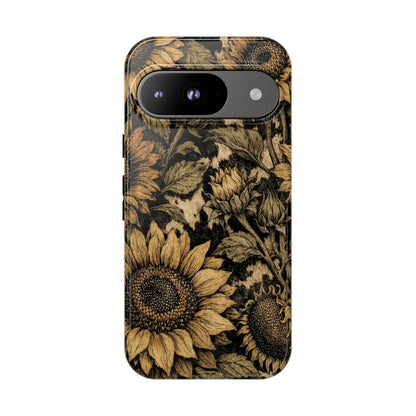 Cowhide Sunflowers Tough Case