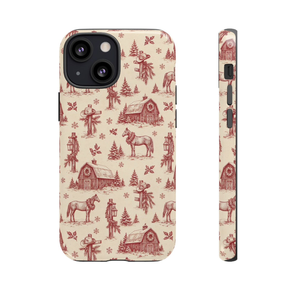Christmas Toile Tough Case