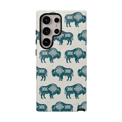 Teal Aztec Buffalo Tough Case