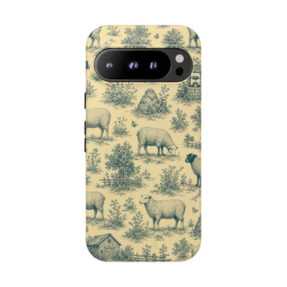 Sheep Toile Tough Case